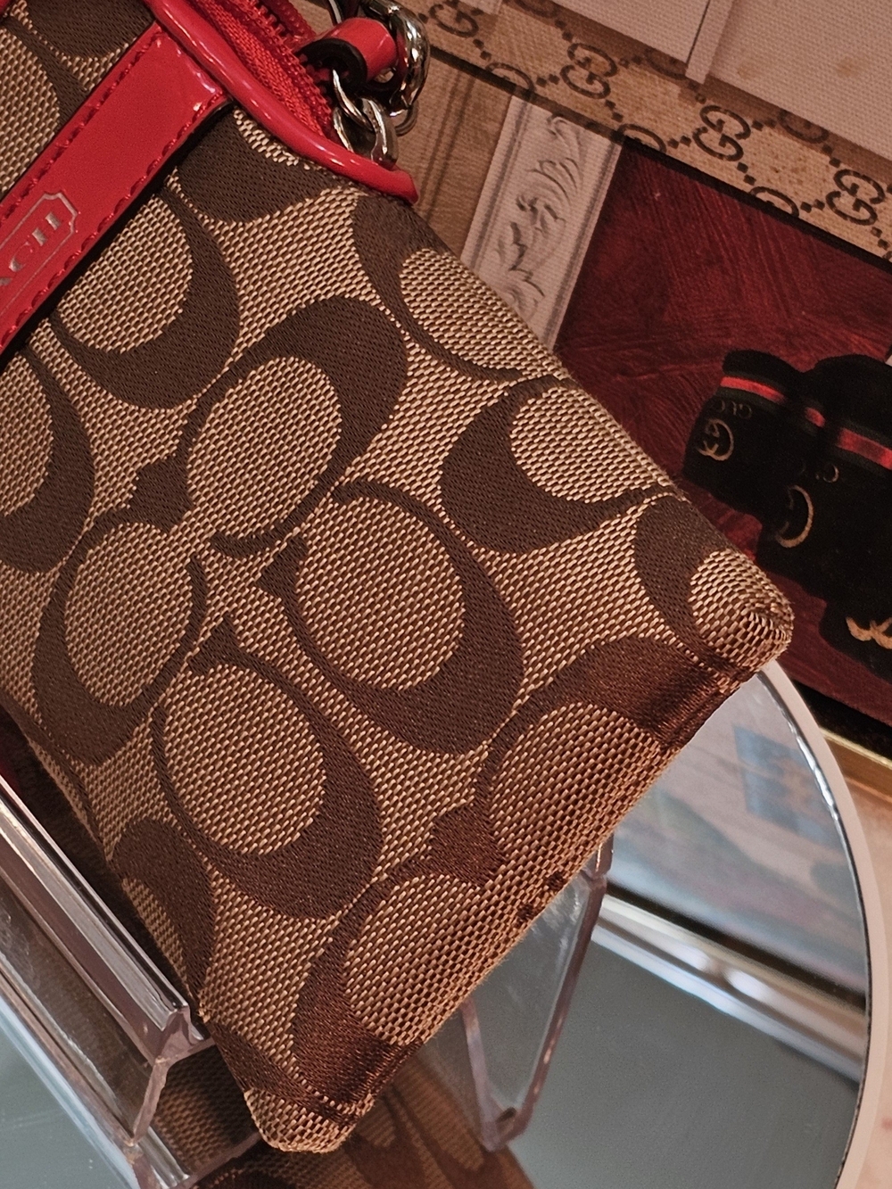 Coach Sutton Khaki Signature Canvas Card Holder/Wrislet - Picture 15 of 15